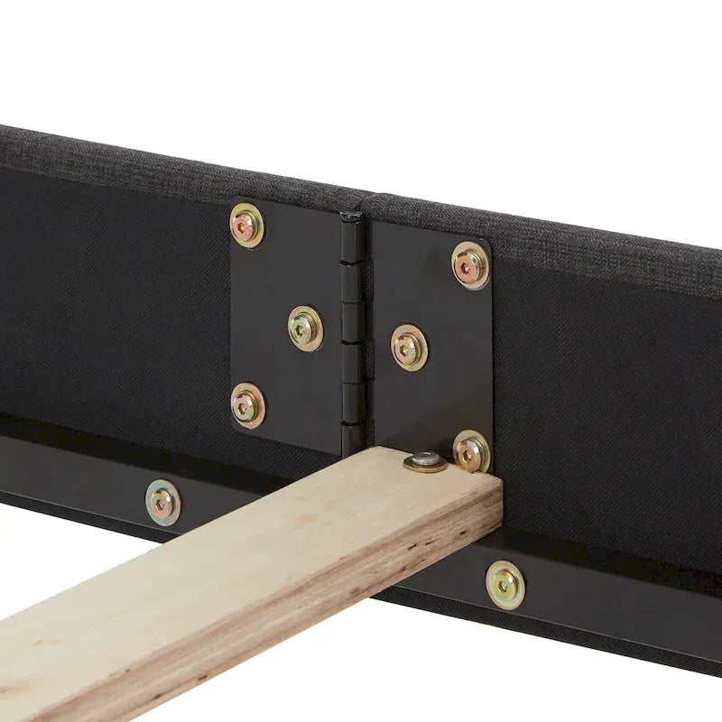 Adjustable Diamond-Tufted Arched Headboard Bed