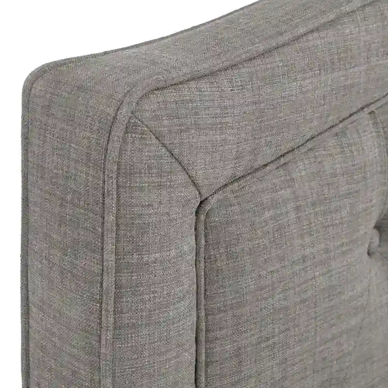 Adjustable Diamond-Tufted Arched Headboard Bed