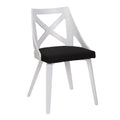 Farmhouse Dining Chairs with X-Back, Set of 2