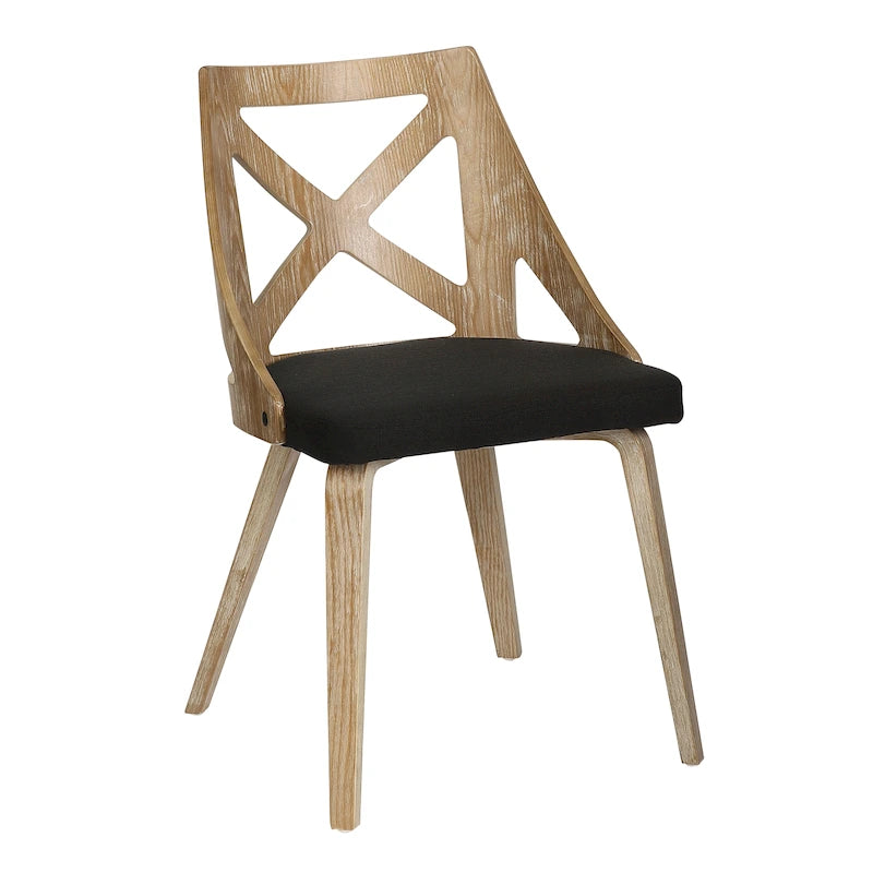 Farmhouse Dining Chairs with X-Back, Set of 2