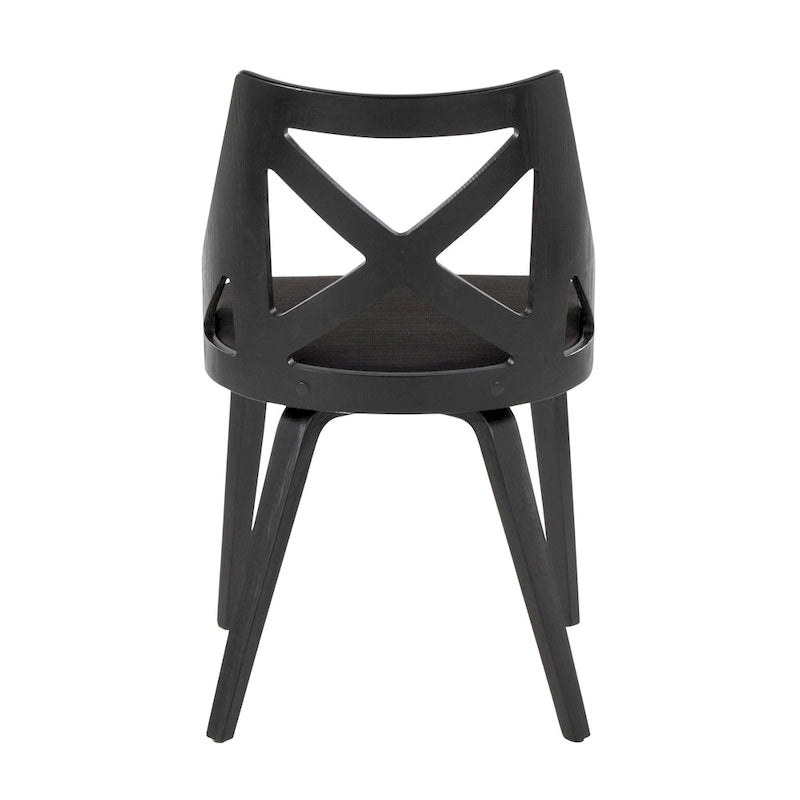 Farmhouse Dining Chairs with X-Back, Set of 2