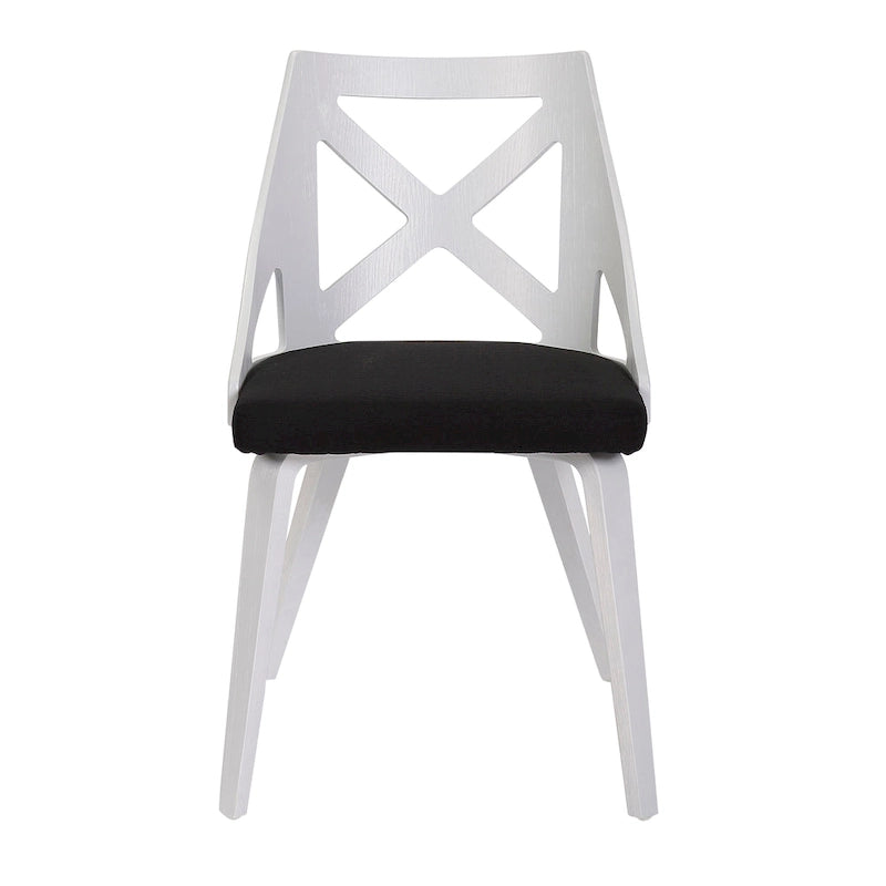 Farmhouse Dining Chairs with X-Back, Set of 2