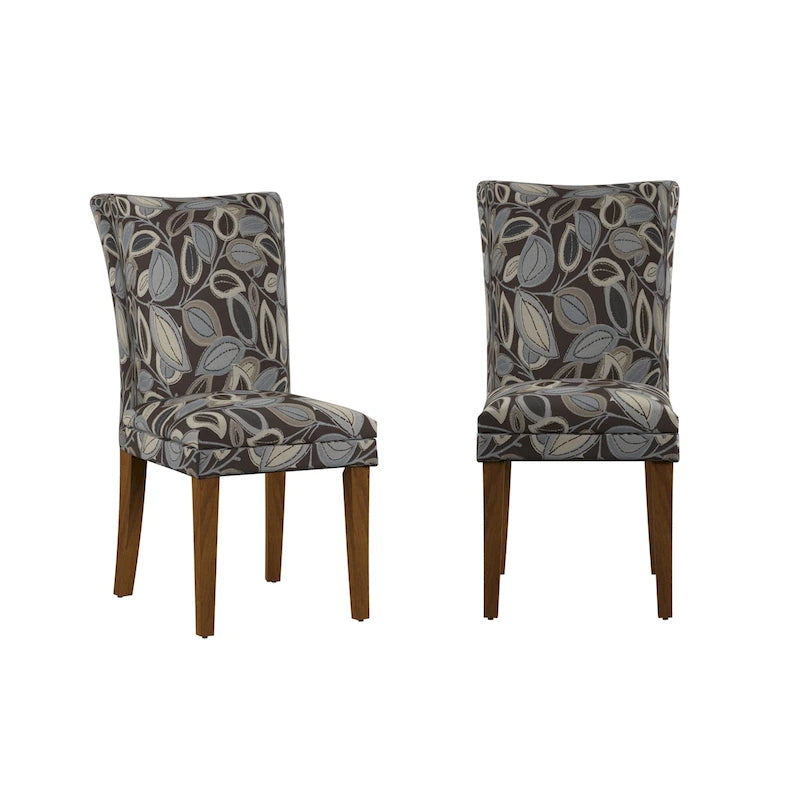 Upholstered Parsons Dining Chairs, Set of 2