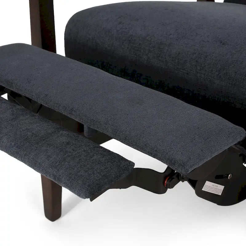 Upholstered Pushback Recliner with Wood Frame