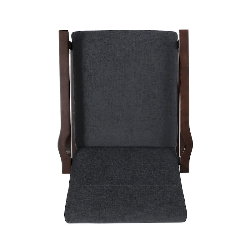Upholstered Pushback Recliner with Wood Frame