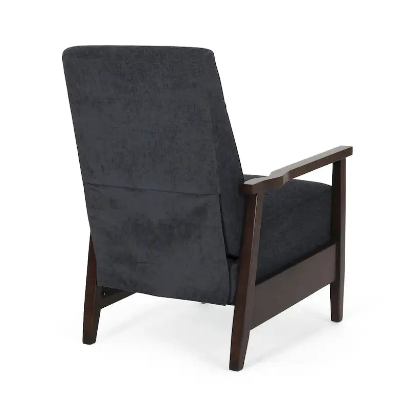 Upholstered Pushback Recliner with Wood Frame