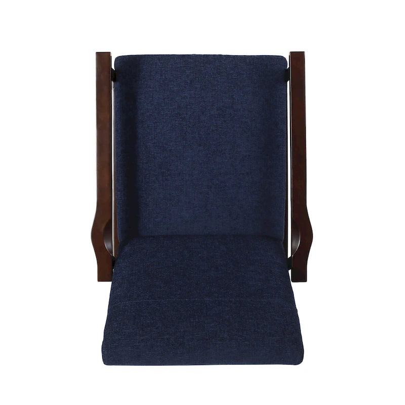 Upholstered Pushback Recliner with Wood Frame