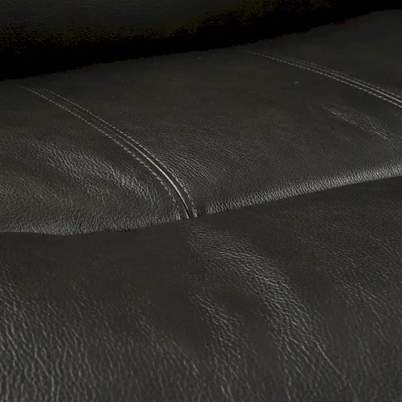 Power Reclining Sofa with Leather Seating, USB-C and Adjustable Headrests