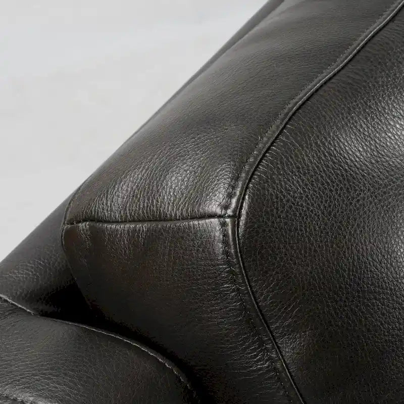 Power Reclining Sofa with Leather Seating, USB-C and Adjustable Headrests
