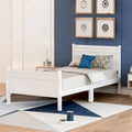 Harper & Bright Designs Wood Twin Sleigh Bed with Headboard and Footboard