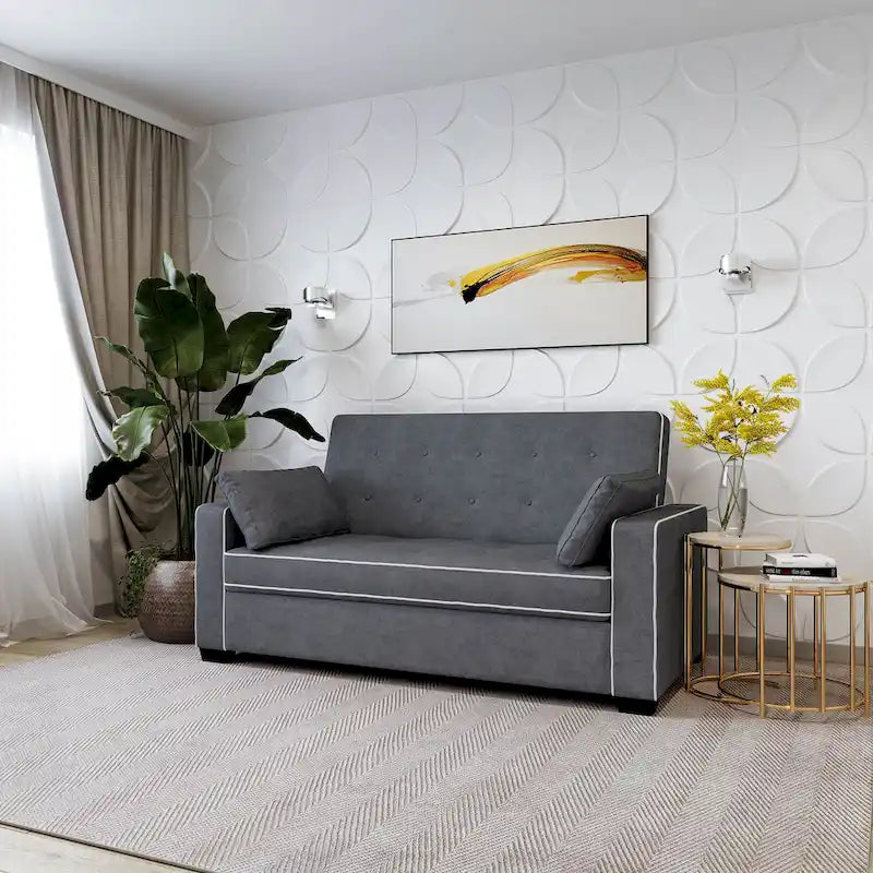 Serta Morrison Full Convertible Loveseat