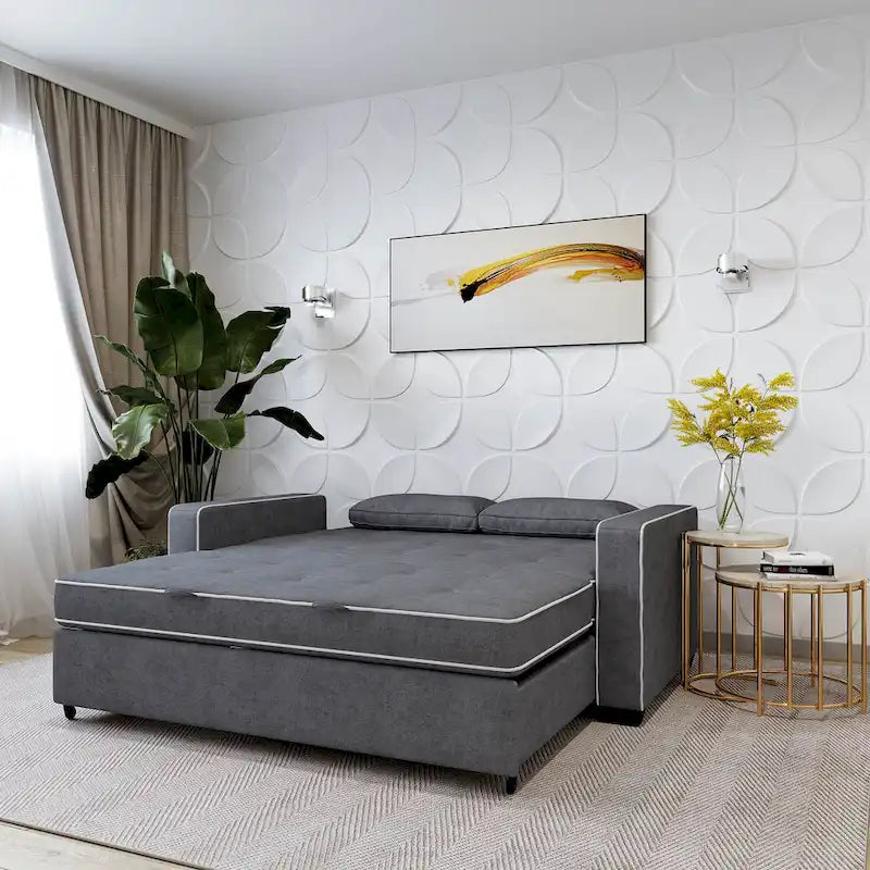 Causeuse convertible avec lit 2 places et positions de chaise longue