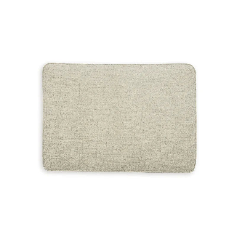 Stone Oversized Chenille Ottoman