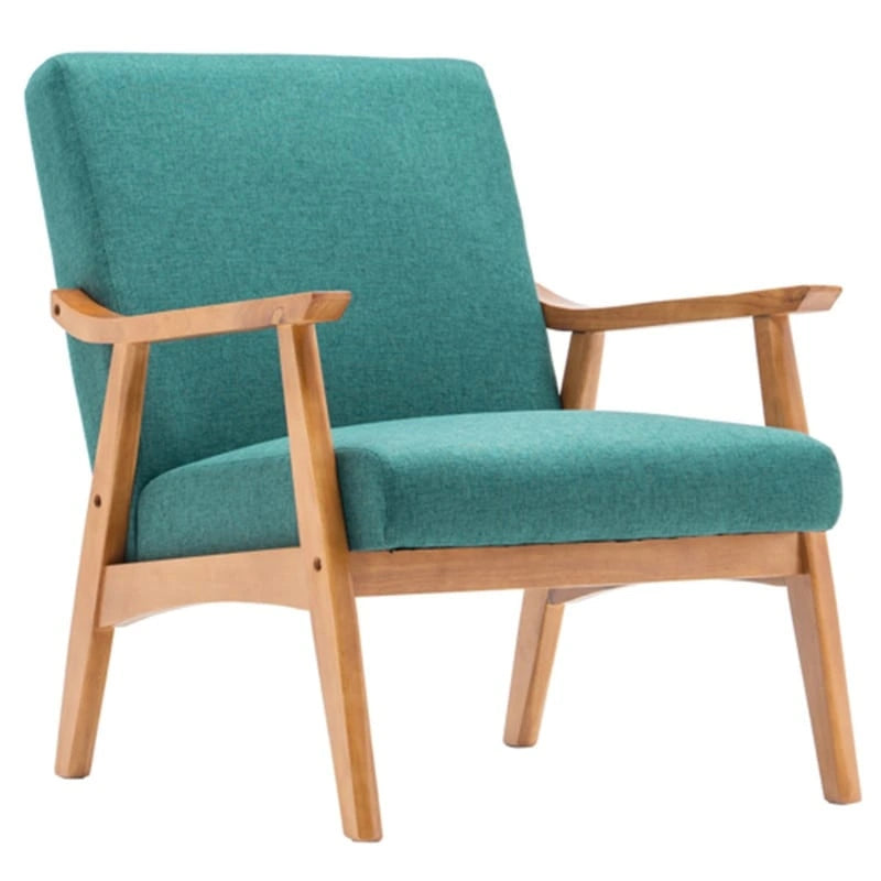 Mid-Century Modern Wood Frame Accent Chair