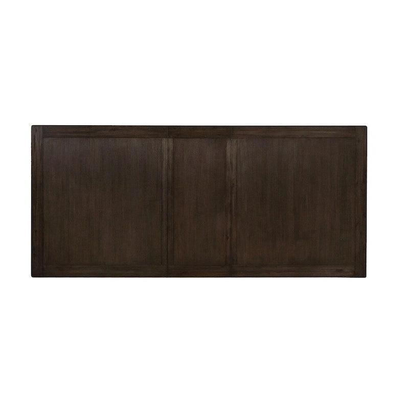Espresso Wood Expandable Dining Table with Trestle Base