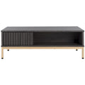 2-Door Storage Coffee Table - 43.7 W x 21.5 D x 15.4 H in.