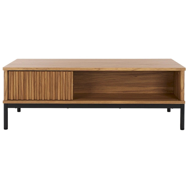 2-Door Storage Coffee Table - 43.7 W x 21.5 D x 15.4 H in.