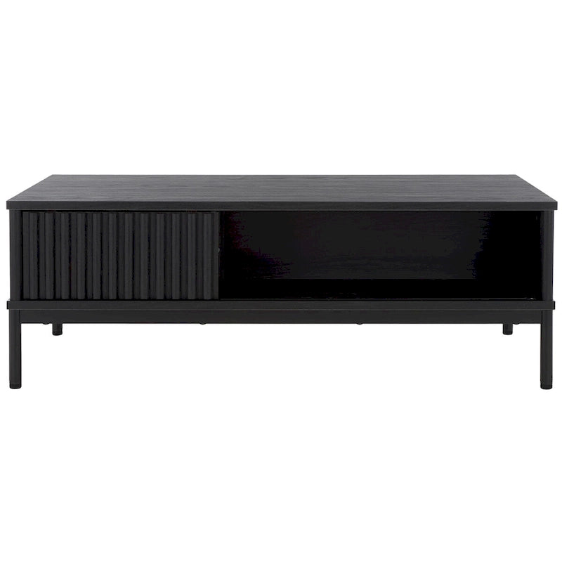 2-Door Storage Coffee Table - 43.7 W x 21.5 D x 15.4 H in.