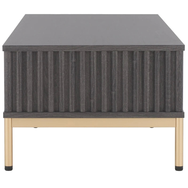 2-Door Storage Coffee Table - 43.7 W x 21.5 D x 15.4 H in.