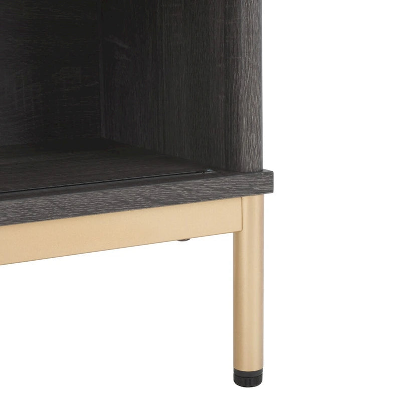 2-Door Storage Coffee Table - 43.7 W x 21.5 D x 15.4 H in.