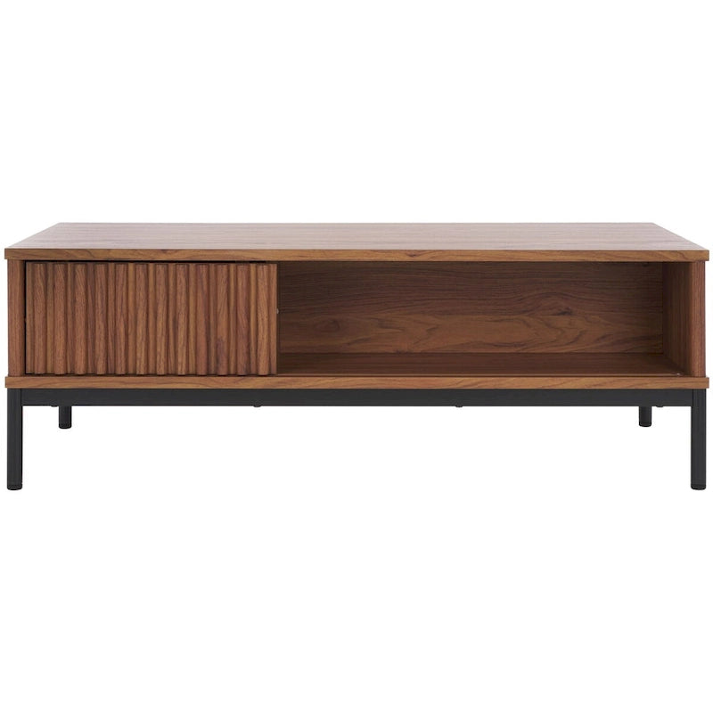 2-Door Storage Coffee Table - 43.7 W x 21.5 D x 15.4 H in.
