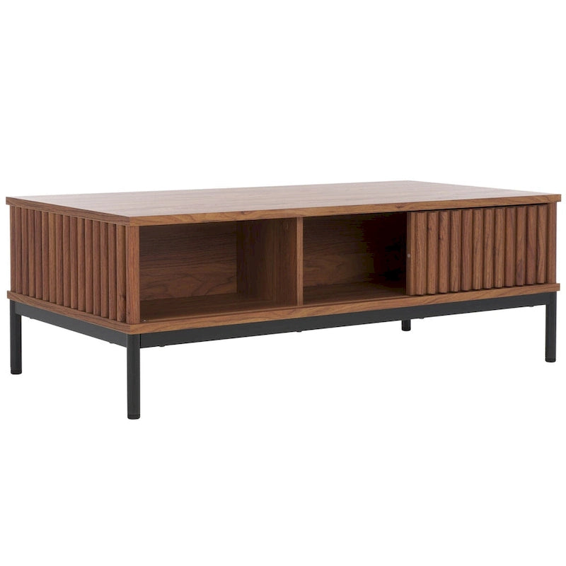 2-Door Storage Coffee Table - 43.7 W x 21.5 D x 15.4 H in.