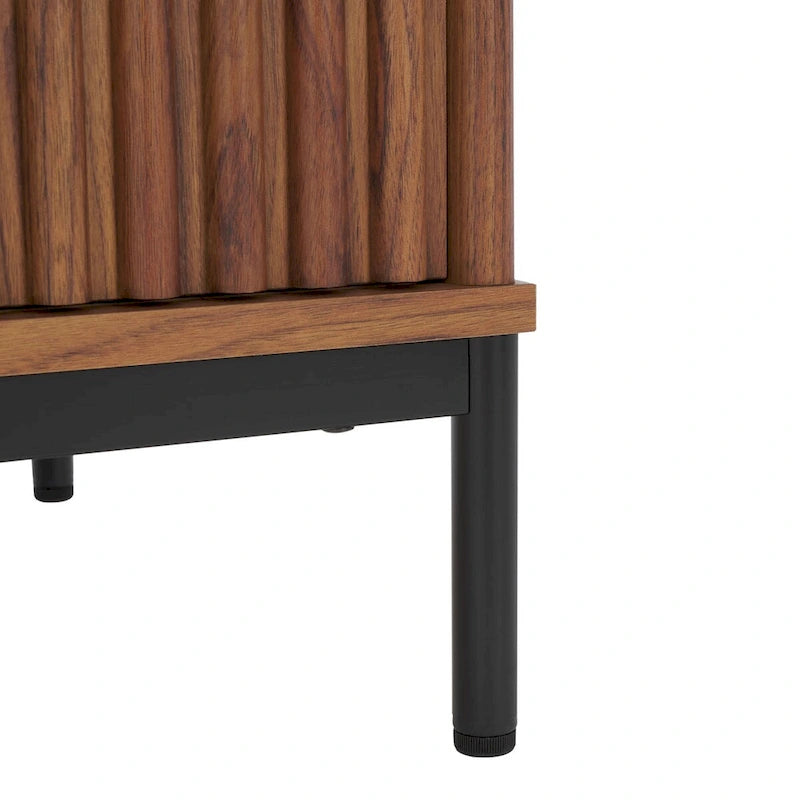 2-Door Storage Coffee Table - 43.7 W x 21.5 D x 15.4 H in.