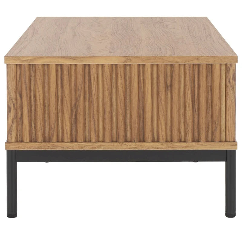 2-Door Storage Coffee Table - 43.7 W x 21.5 D x 15.4 H in.