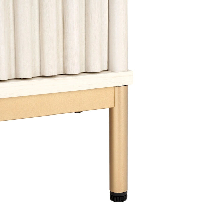 2-Door Storage Coffee Table - 43.7 W x 21.5 D x 15.4 H in.