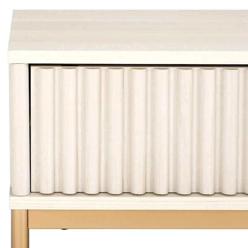 2-Door Storage Coffee Table - 43.7 W x 21.5 D x 15.4 H in.