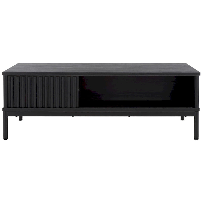 2-Door Storage Coffee Table - 43.7 W x 21.5 D x 15.4 H in.