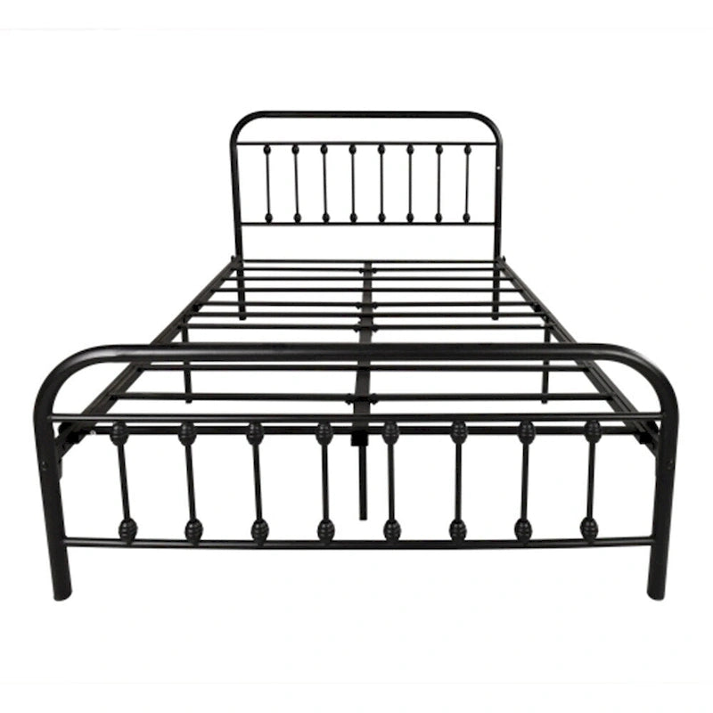 Volledig metalen bedframe met hoofdbord
