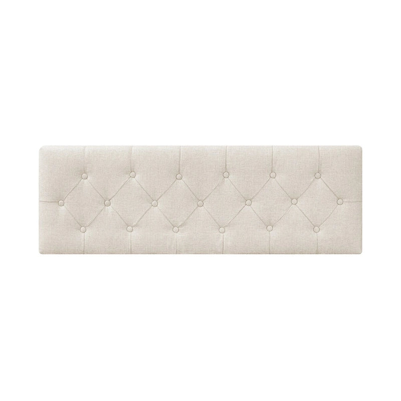 Button-Tufted Linen Storage Ottoman Bench with Flip Top