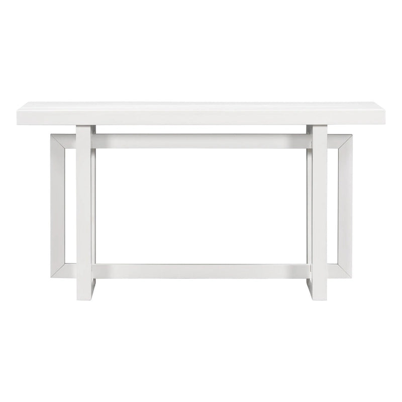 Moderne consoletafel met blad in betonlook