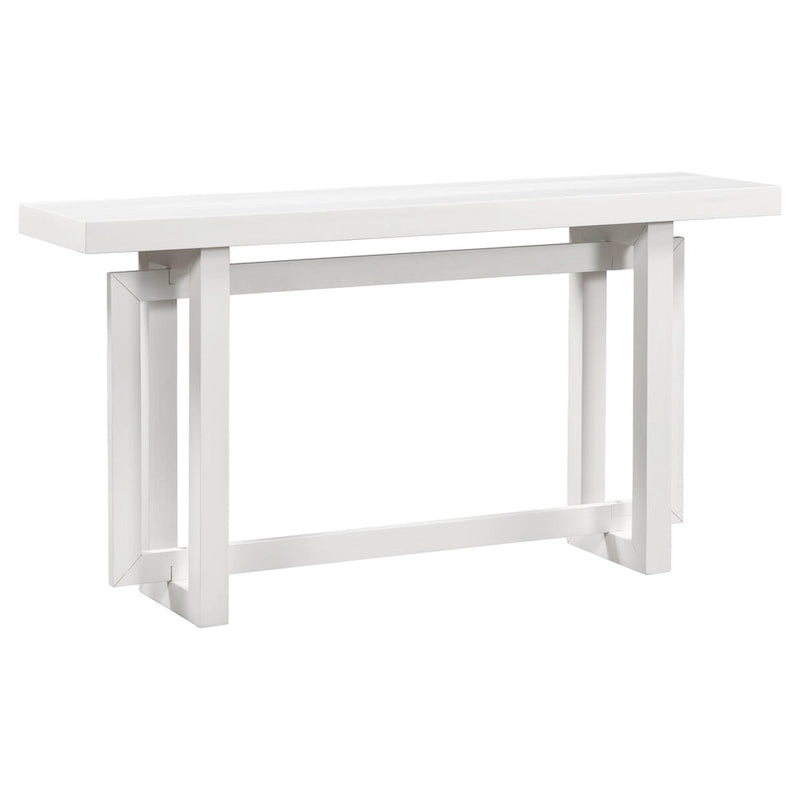 Moderne consoletafel met blad in betonlook