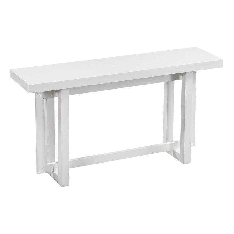 Moderne consoletafel met blad in betonlook