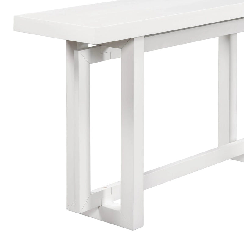 Moderne consoletafel met blad in betonlook
