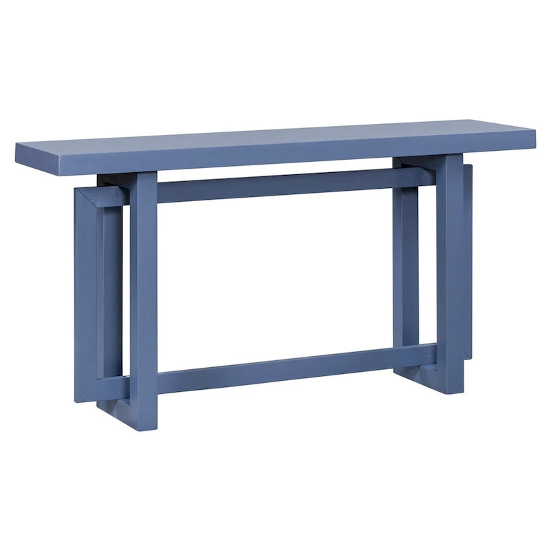 Moderne consoletafel met blad in betonlook