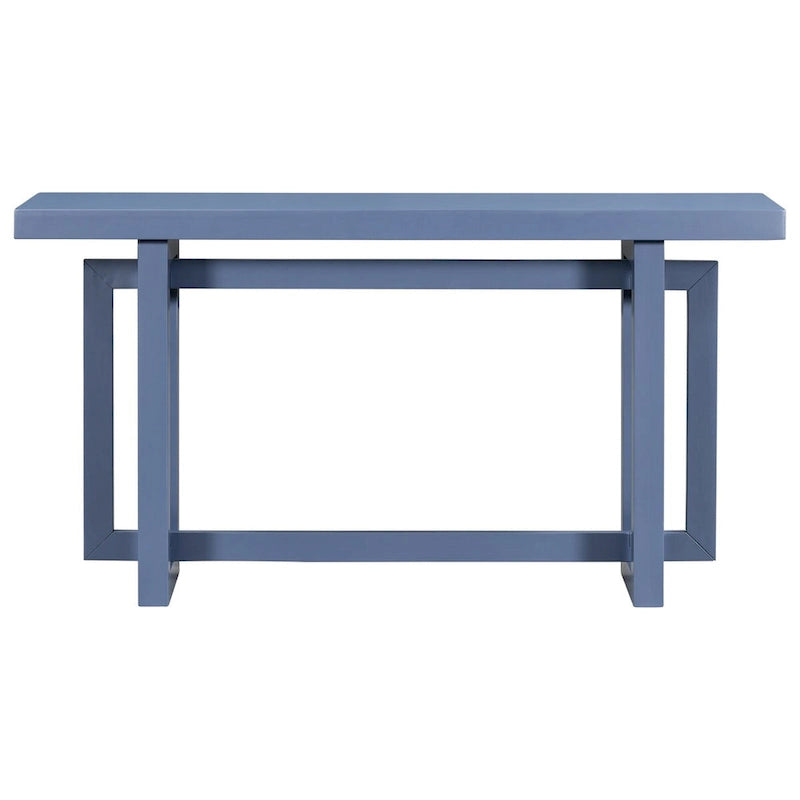 Moderne consoletafel met blad in betonlook