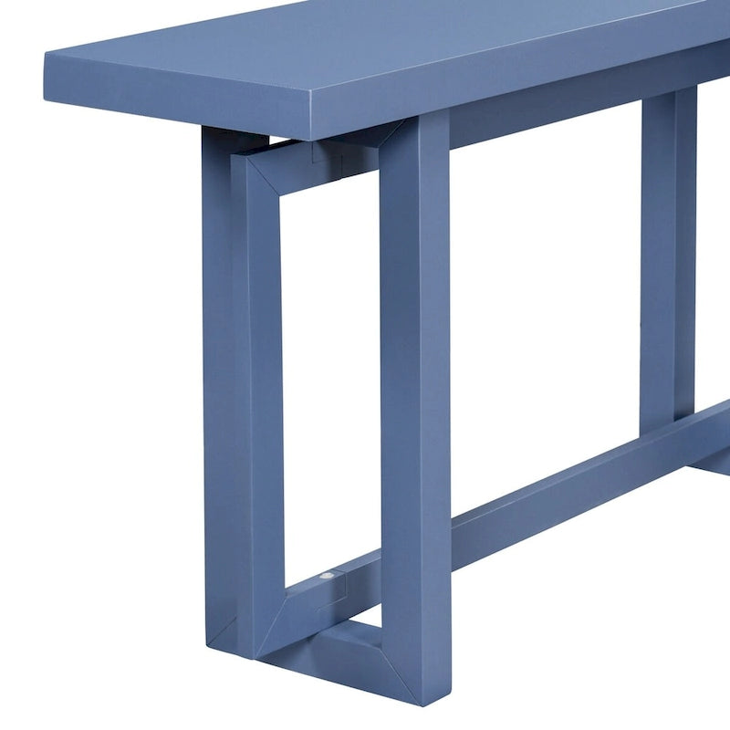 Moderne consoletafel met blad in betonlook