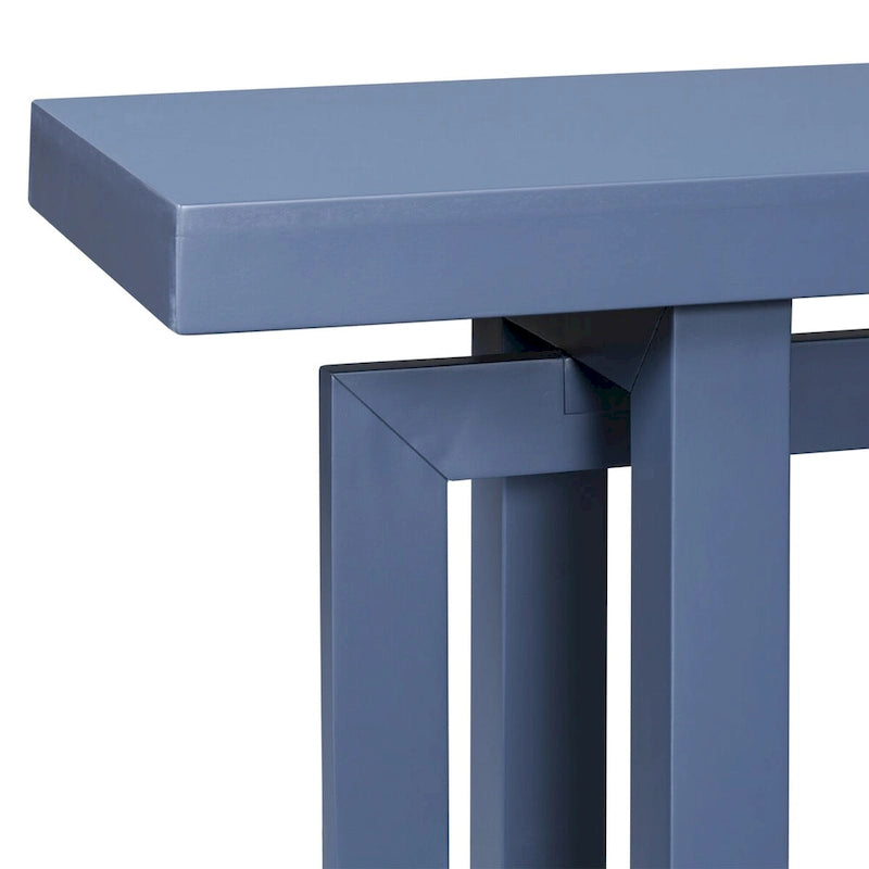 Moderne consoletafel met blad in betonlook