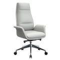High-Back Faux Leather Office Chair with Swivel and Tilt