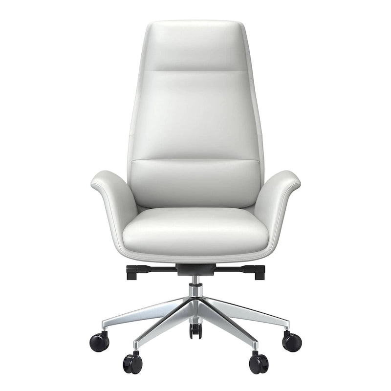 High-Back Faux Leather Office Chair with Swivel and Tilt
