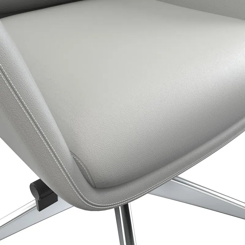 High-Back Faux Leather Office Chair with Swivel and Tilt
