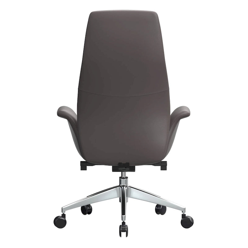 High-Back Faux Leather Office Chair with Swivel and Tilt