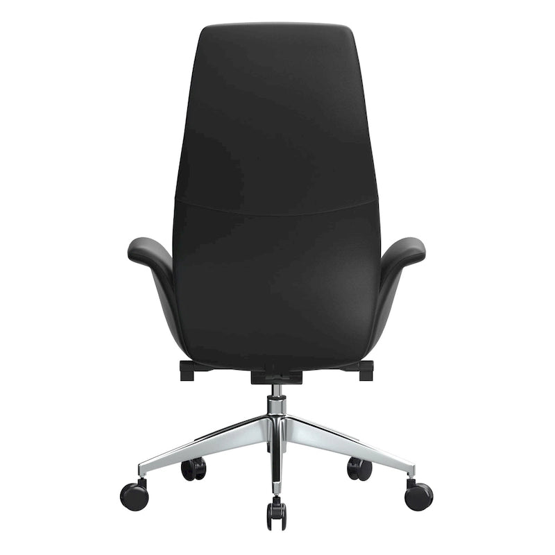 High-Back Faux Leather Office Chair with Swivel and Tilt