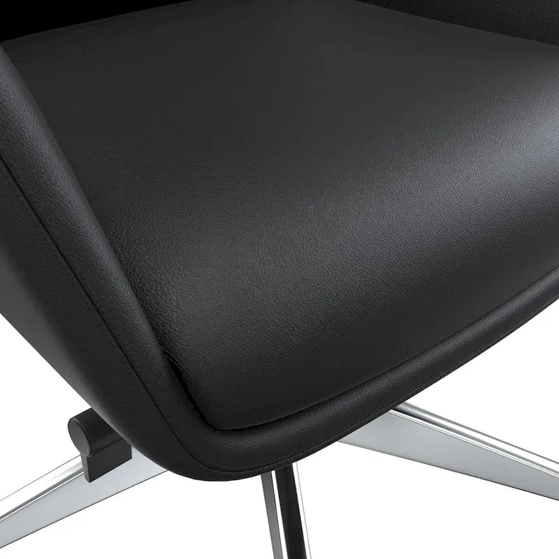 High-Back Faux Leather Office Chair with Swivel and Tilt
