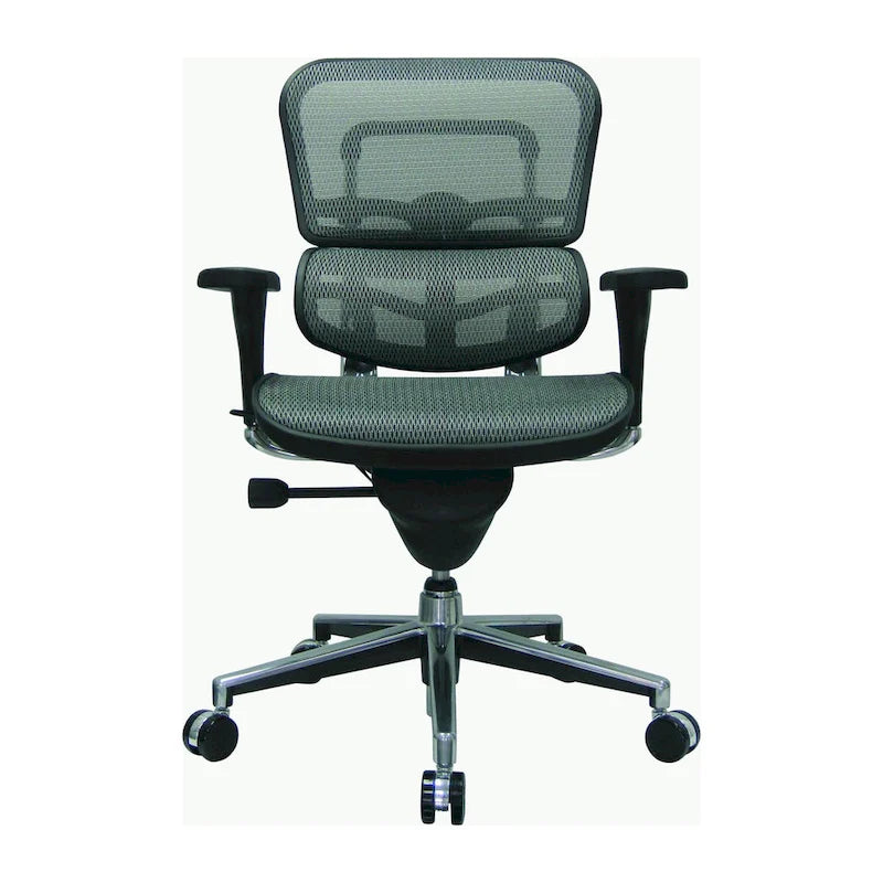 Verstellbarer ergonomischer Bürostuhl aus Netzstoff mit Kopfstütze