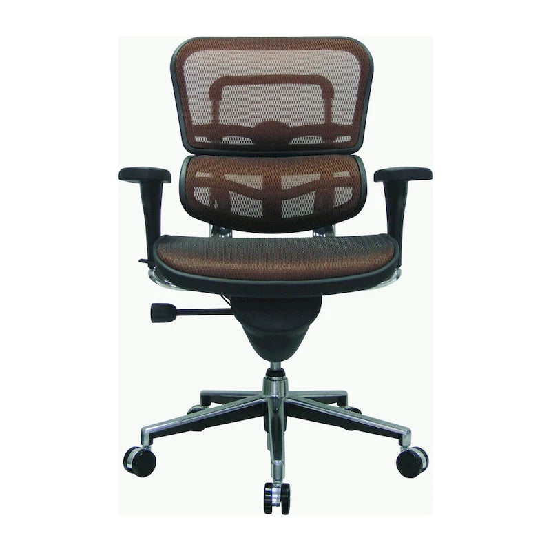 Verstellbarer ergonomischer Bürostuhl aus Netzstoff mit Kopfstütze