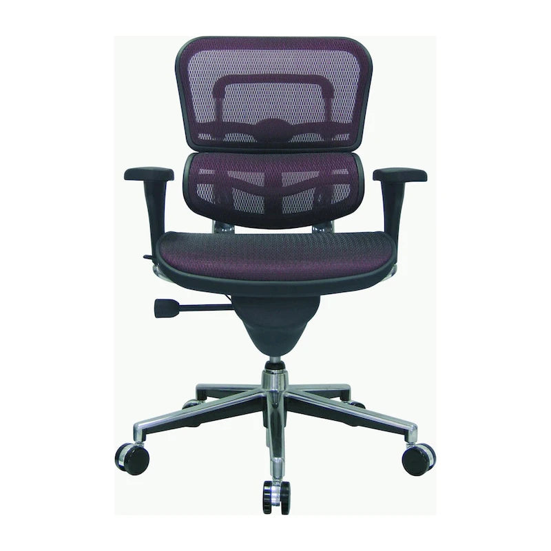 Verstellbarer ergonomischer Bürostuhl aus Netzstoff mit Kopfstütze